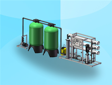 沈阳纯水设备厂家提供6吨/小时 单级反渗透设备